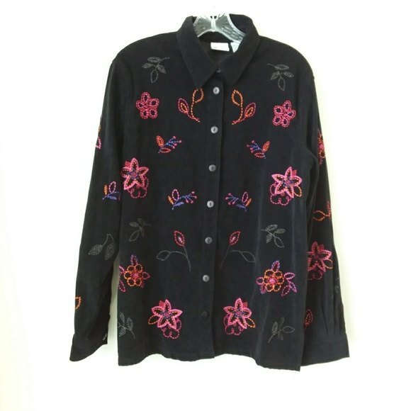 Koret | Black Long Sleeve Button Down Shirt - Picture 5 of 6